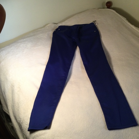 Vintagw Celebrity Pink RoyalBlue Stretch Jeans juniors 3 - Picture 4 of 14